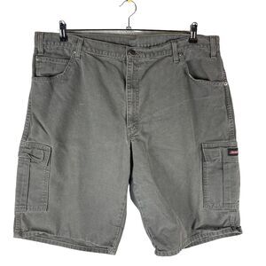 Dickies Mens Sz 42 Shorts Carpenter Jean Grey Relaxed Fit Work Painter Denim